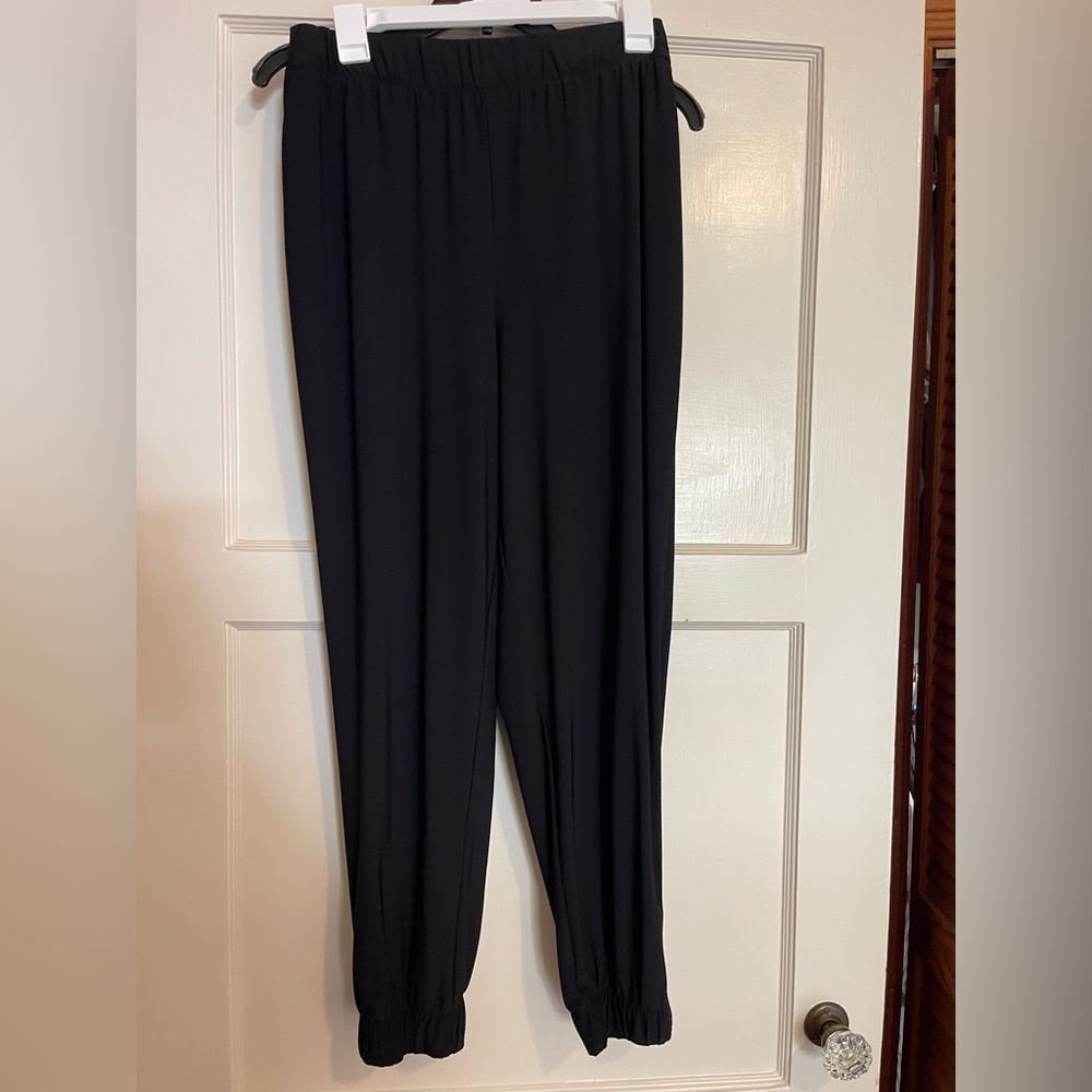 Zara dressy black joggers, size M